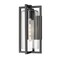 Z-Lite Aura 1 Light Outdoor Wall Light, 8in. W x 16.5in. H, Black 5013M-BK - alternate 1